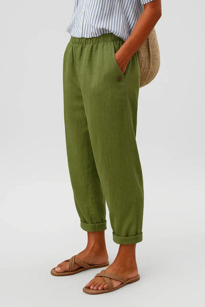 Clara | Timeless Linen-Cotton Trousers