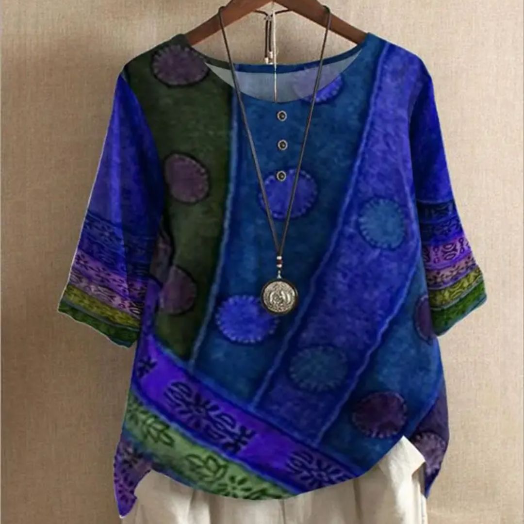 Elodie - Vintage Bohemian Top