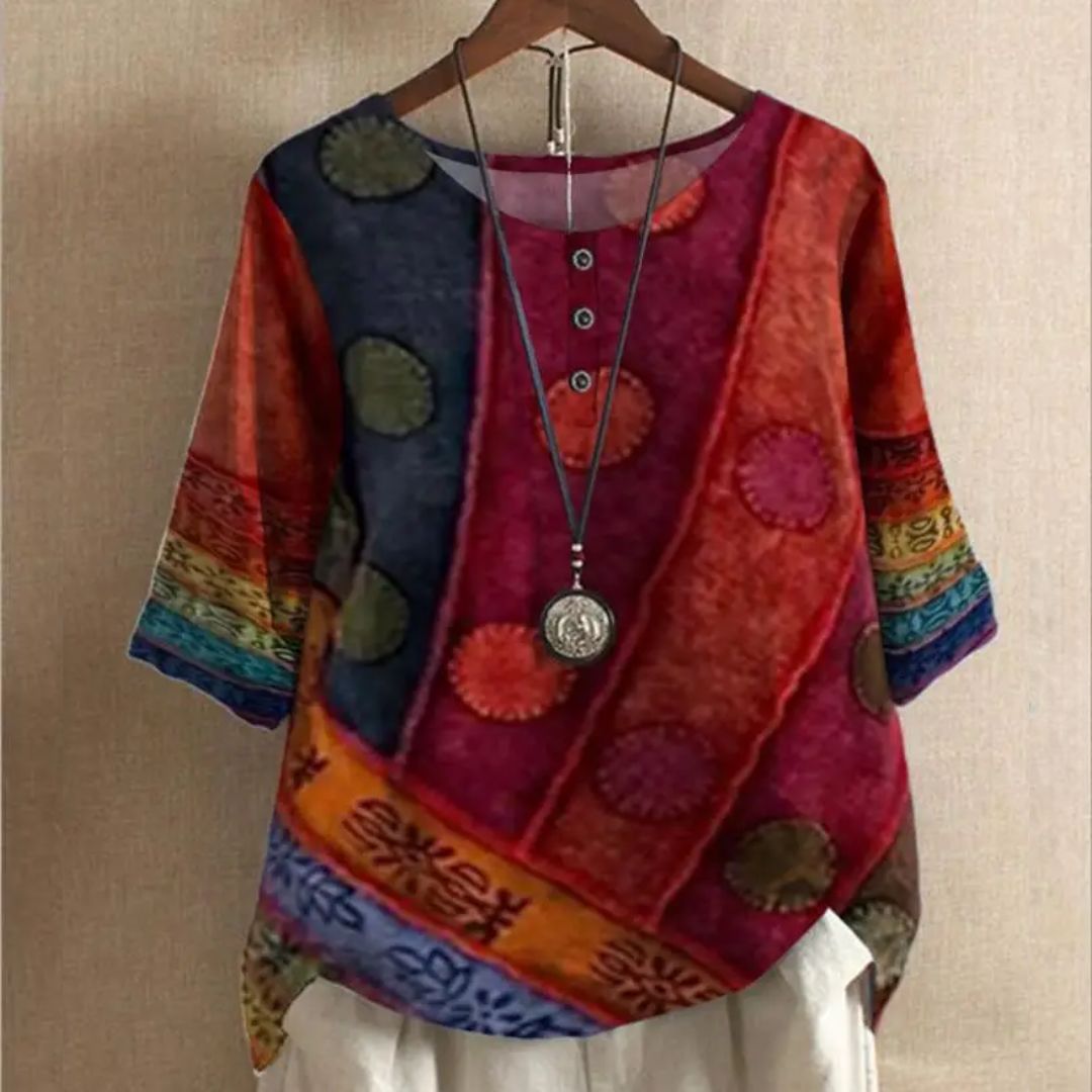 Elodie - Vintage Bohemian Top