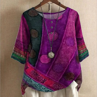 Elodie - Vintage Bohemian Top