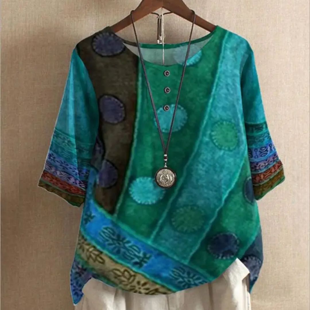 Elodie - Vintage Bohemian Top