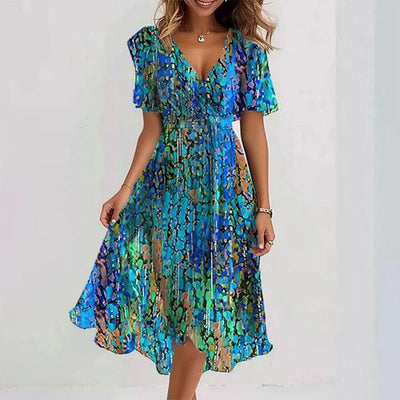 YANA | ELEGANT COLOURFUL DRESS