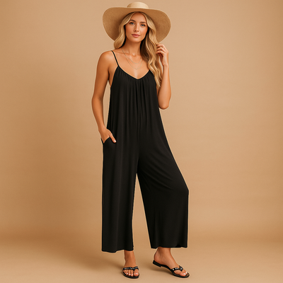Elena | Women's Summer Sleeveless Jumpsuit with Adjustable Straps